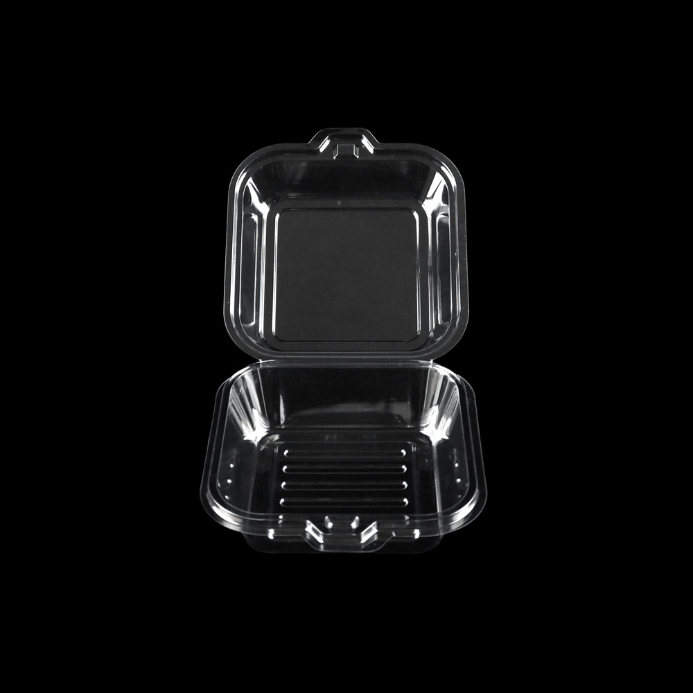 Clamshell PET Material Microwave Takeaway Burger To Go Boxes Restaurant ...