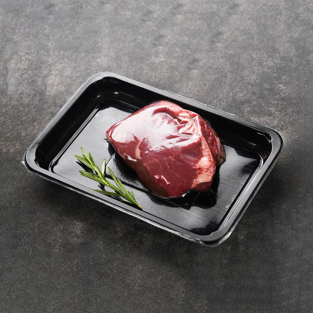 Black vacuum skin tray made of food-grade PP material - 1